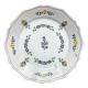 Ancienne Assiette Faïence Française XVIIIème NEVERS Petites fleurs bleues