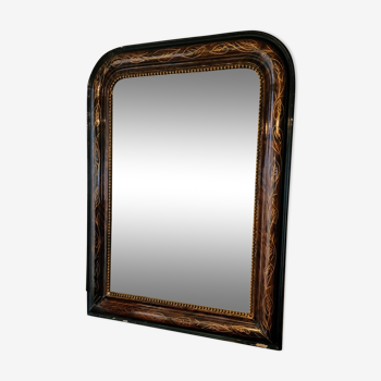 Miroir Louis Philippe marbré 75 x 57 cm