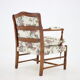 1940s Antique Beech Armchair in Gobelin Fabric,Czechoslovakia