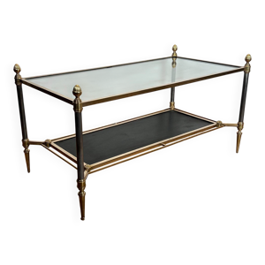 Table basse en laiton - noir