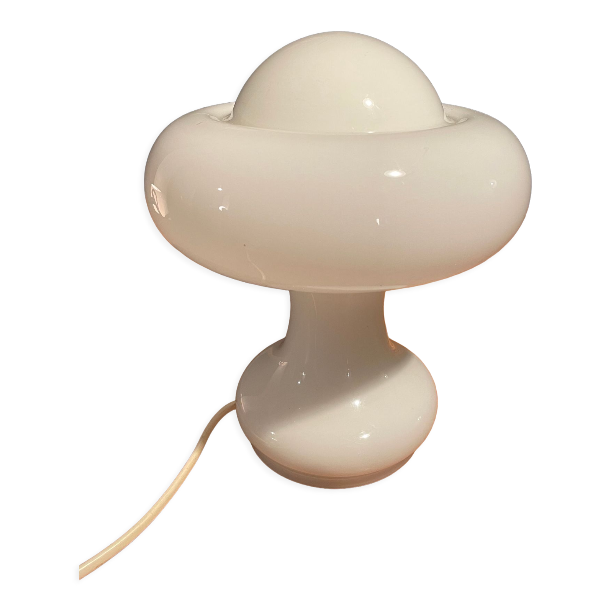 Murano table lamp, opaline glass