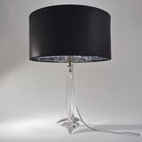 Lampe en cristal Saint Louis, signée, années 1950 environ, française