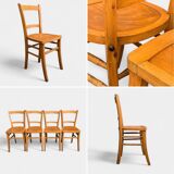 4 vintage Luterma bistro chairs 1940