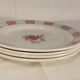 Set of 4 old flat plates from the earthenware factories of St Amand