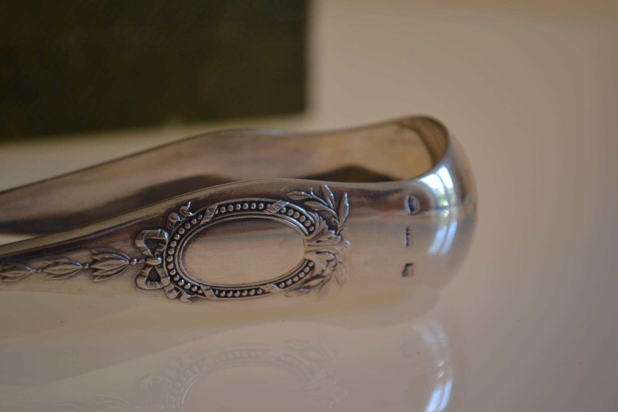 SFAM silver metal sugar tongs lion pasta model