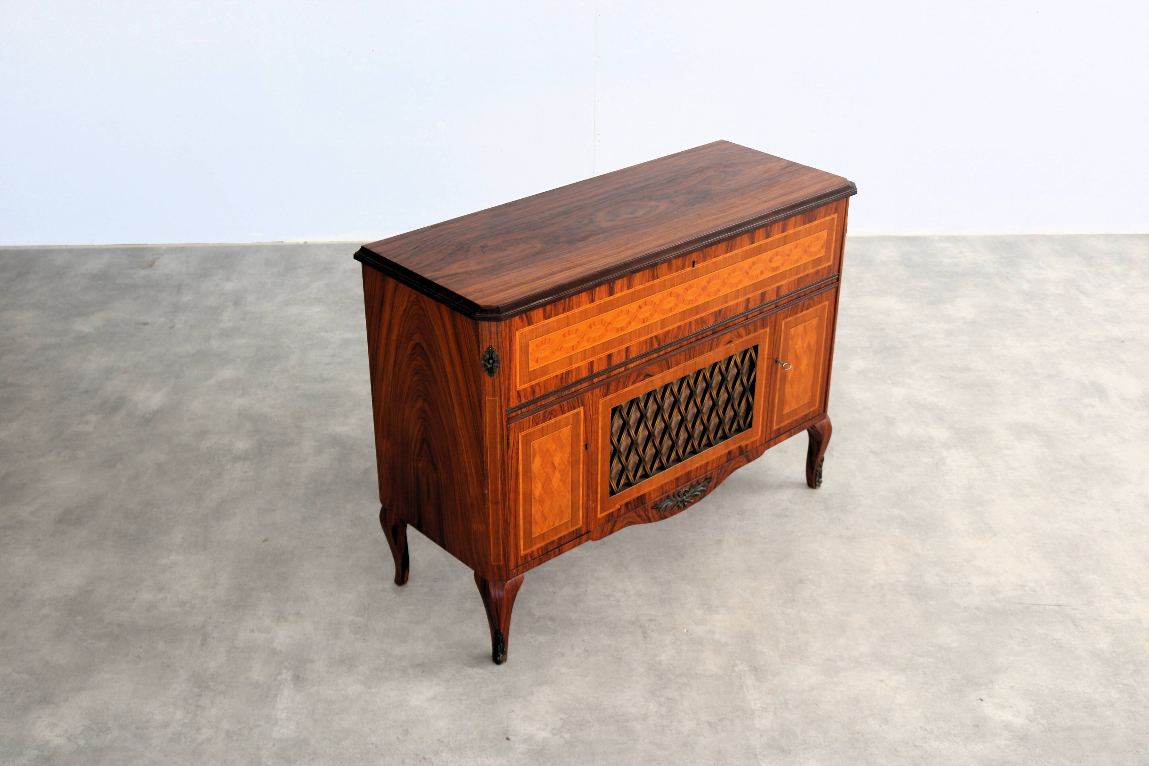 Vintage empty audio furniture | cabinet | 1950s | swedish