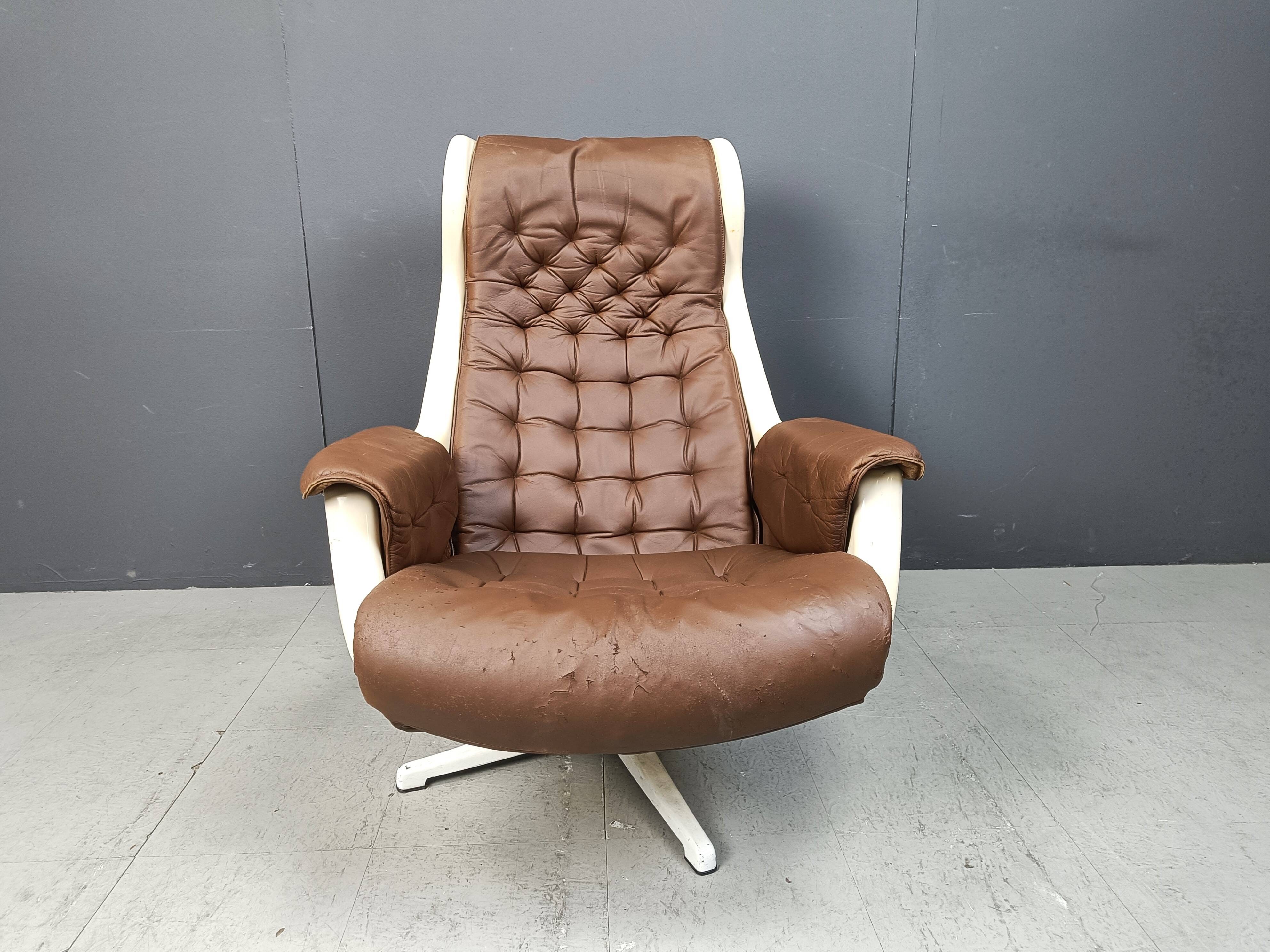 Mid-Century Space Age Galaxy Armchair by Alf Svensson for Dux, 1968