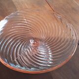 Pink glass shower bowl