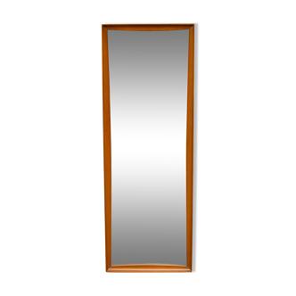 Scandinavian teak wall mirror 126 cm