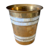Brass and mother-of-pearl champagne bucket