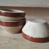 Set of 3 small bowls in Digoin stoneware