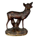 Terracotta sculpture of a young stag, Salvetti, 20th century