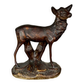 Terracotta sculpture of a young stag, Salvetti, 20th century