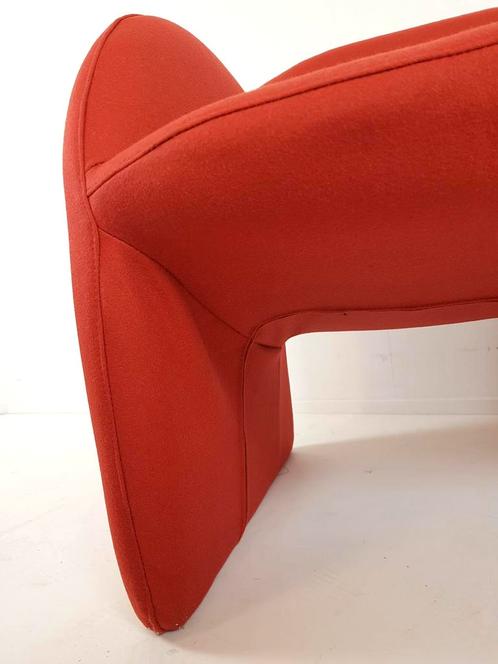 Set de 2 fauteuils Artifort Ben en tissu rouge brique Ploeg