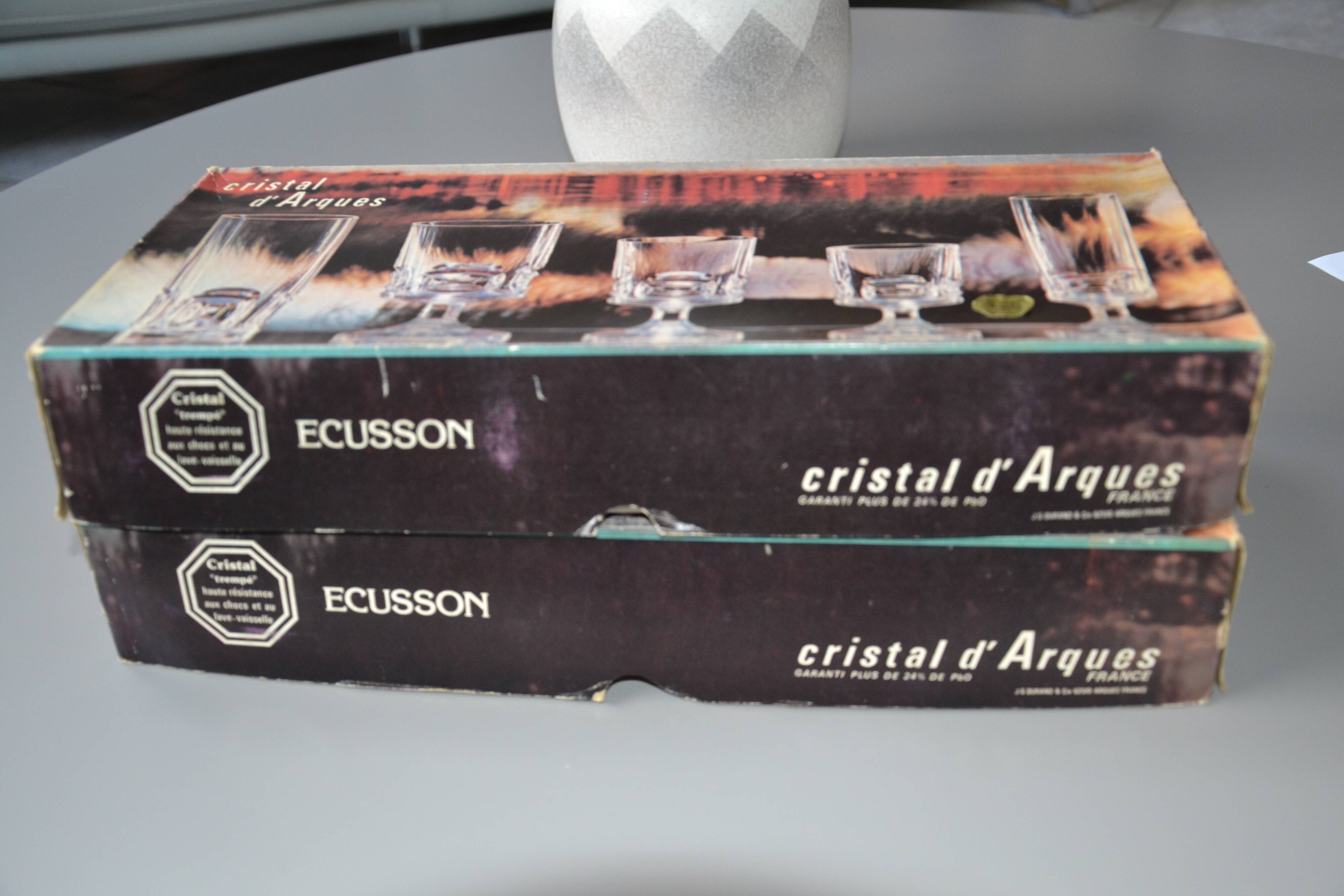 10 crystal champagne flutes