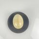 Set of vintage decorative eggs in translucent veined onyx, 1970s