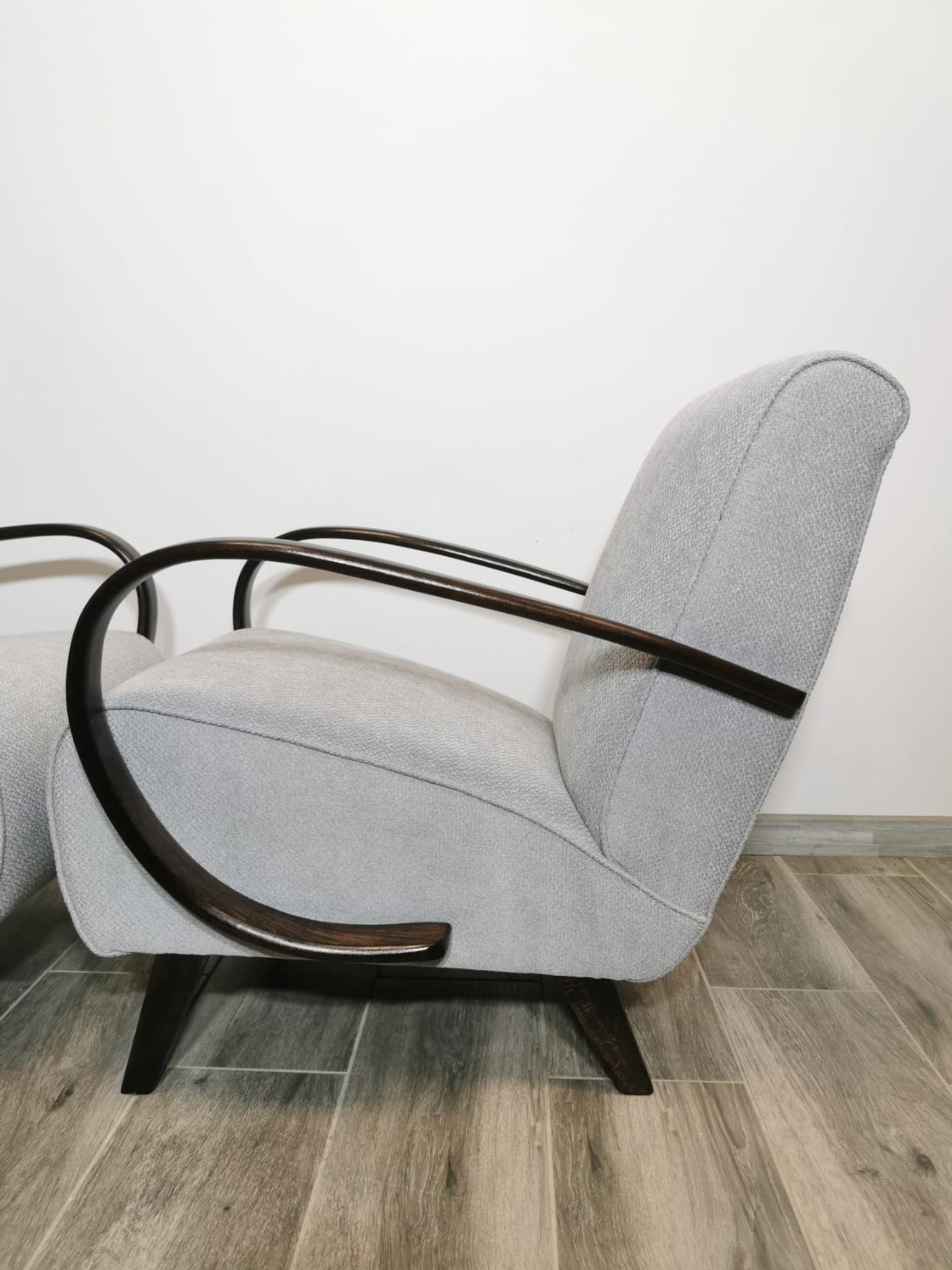 Fauteuils de Jindrich Halabala, années 1940, Set de 2