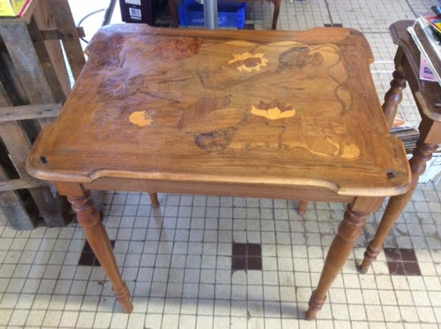 Inlaid side table