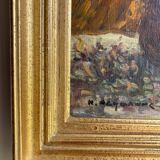 Still life with cup signed Peyranne, mid-20th century