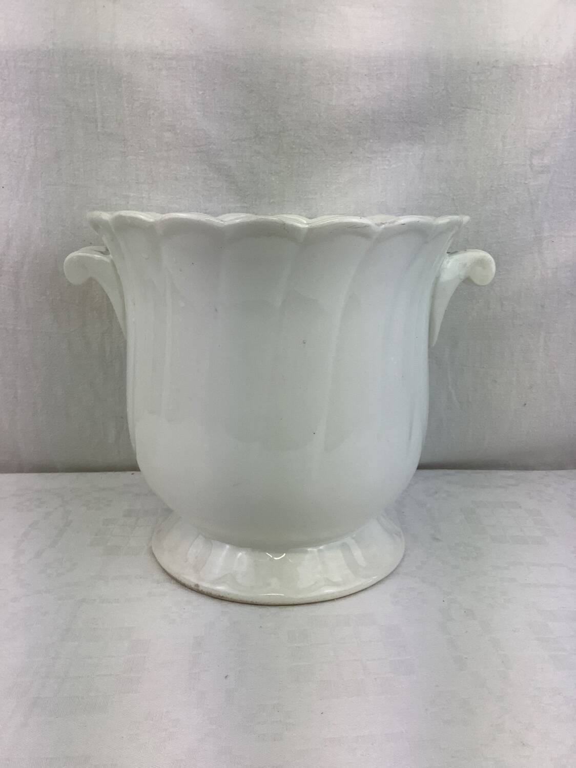 Gien flowerpot or champagne bucket