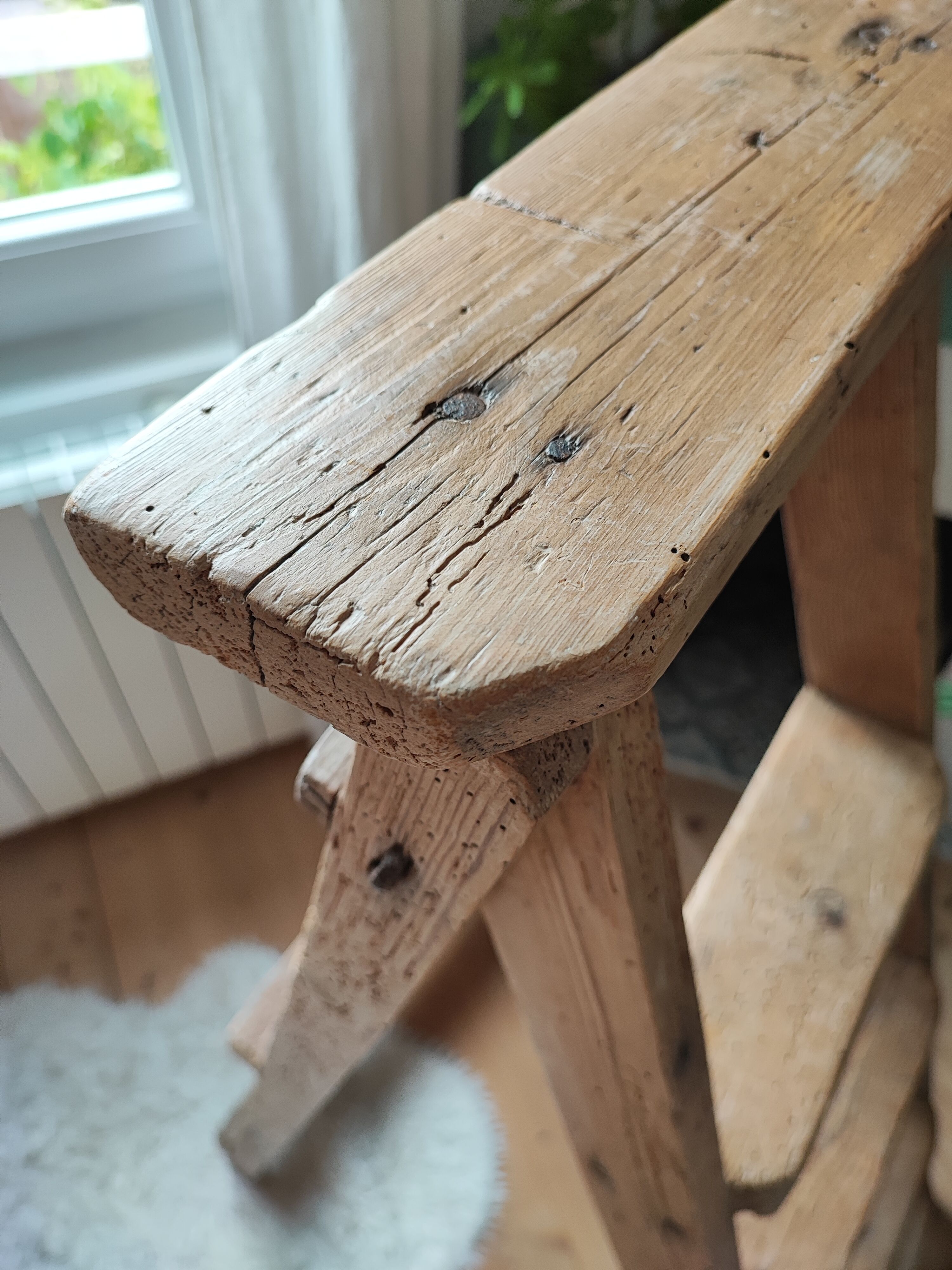 Wooden stepladder