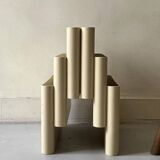 Off-white magazine rack by Giotto Stoppino for Kartell, Italy 1970s