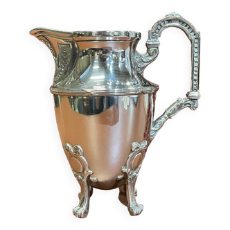 Louis xvi style milk jug in silver metal, work from the 1950s