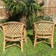 Paire de fauteuils en rotin