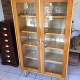 Scandinavian vintage bookcase display case