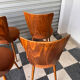 Set of 8 Baumann bistro chairs