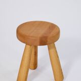 Scandinavian Ingvar Hildingsson stool, beech and ash, 1970, Sweden.