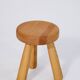 Scandinavian Ingvar Hildingsson stool, beech and ash, 1970, Sweden.