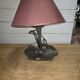Lampe art déco en étain des années 1930