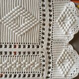 Handmade crochet diamond chair cover square