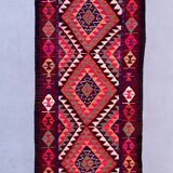 Old turkish kilim runner 275x90 cm