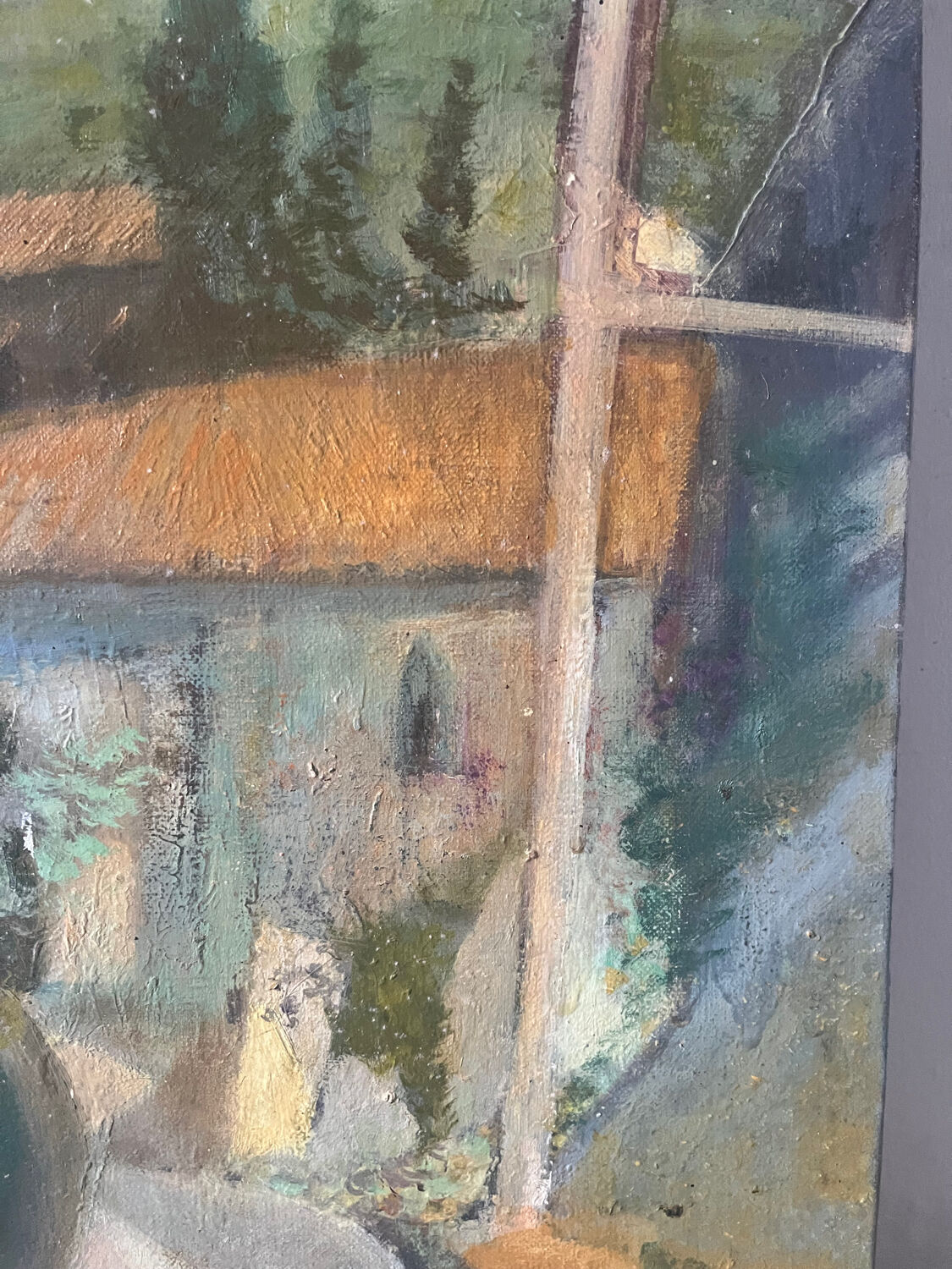 “Veranda du Midi” oil on canvas signed Helme