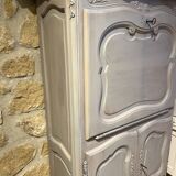 Magnificent Provençal secretary storage furniture made of solid wood with olives.