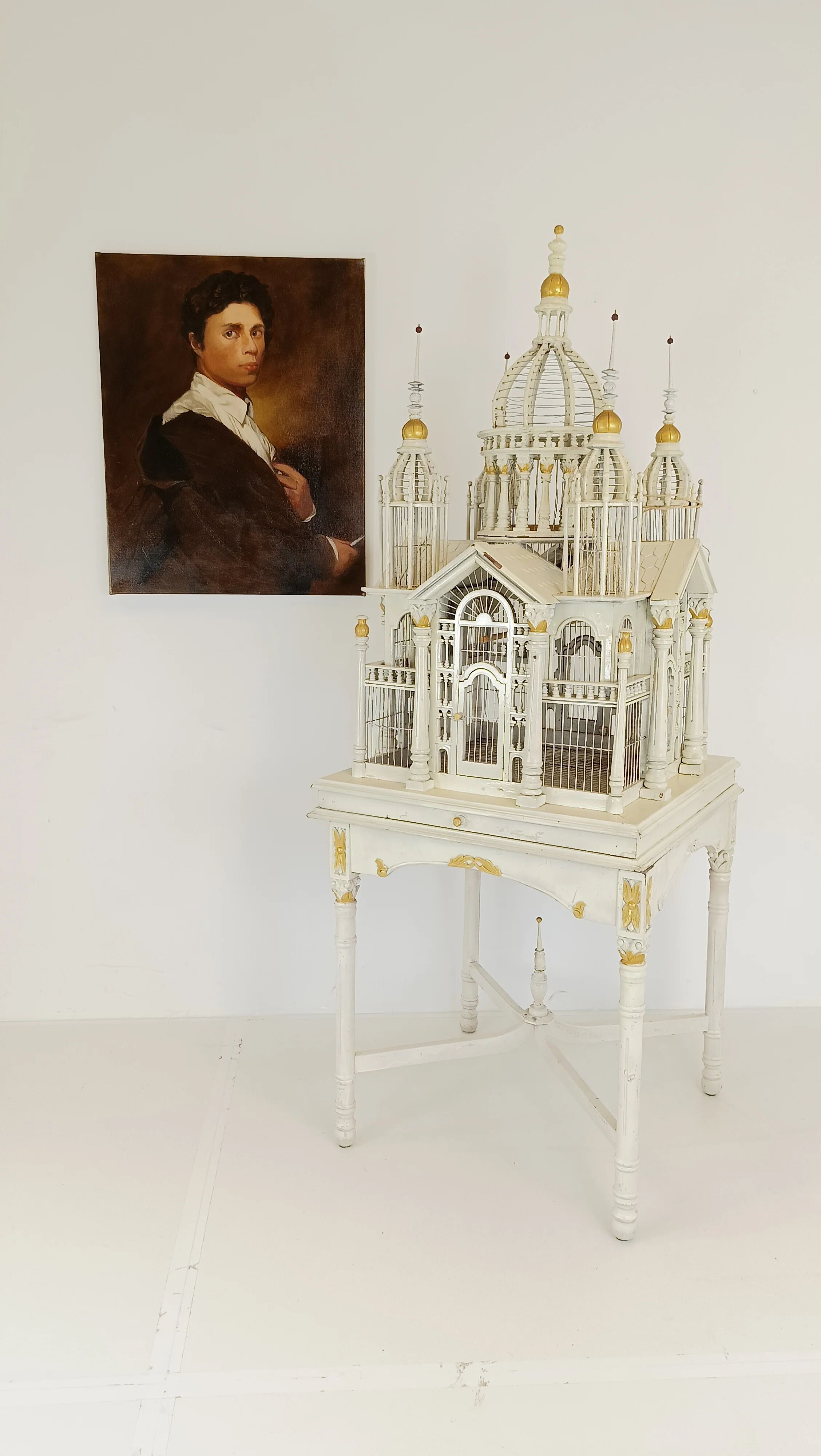 French Victorian midcentury birdcage