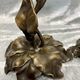 Pair of bronze candle holders from the art nouveau period 1900