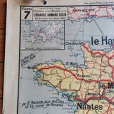 School map France Railways 1960