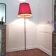 Lampadaire tripode doré