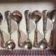 12 spoons la san marco, silver metal, case
