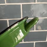 Plat creux en tôle émaillée vert
