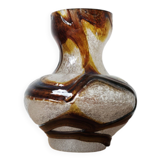 Vintage German Spiegelau glass vase, 1970s