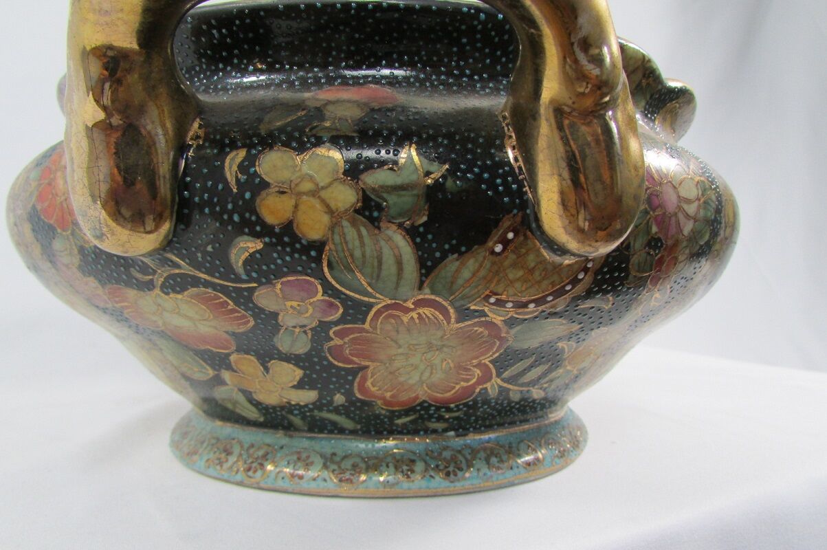 Soup tureen, hollow dish with Satsuma Japan lid