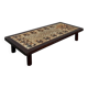 Enamelled lava coffee table 1950 Chaty Vallauris