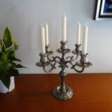 Candlestick 5 branches pewter Peltro signed