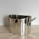 Silver metal ice bucket