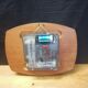 Vintage clock - Vedette france - date- formica- bulging glass- 1960's
