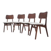 1960s Ib Kofod-Larsen Set Of 4 teak Dining Chairs Model 74 Denmark